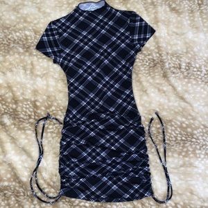 Black and white plaid dress